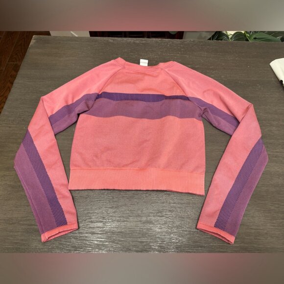 Fabletics Youth Girls Multicolor Athletic Long Sleeve Top Size Small - Picture 3 of 3